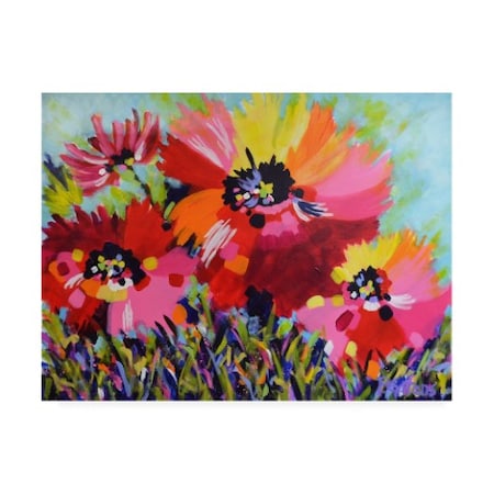 Pamela Gatens 'Big Red Poppies' Canvas Art,24x32